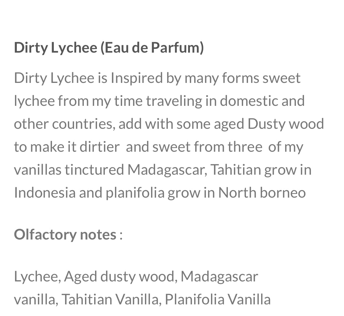 Bahfamsn Fragrance  -Dirty Lychee- 30ml